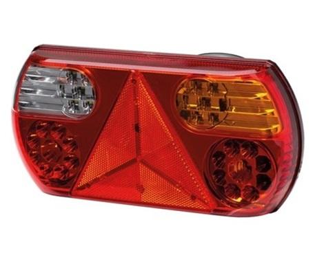 Lampa semnalizare stop LED HELLA 2VP 357 016-021, 12V, 296x142 mm, lentilă roșu/galben/alb